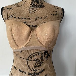 NWT - Nude lace detail aerie bra| 34 D